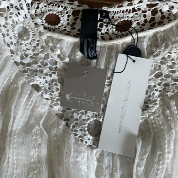 NWT Anthropologie TT Collection blouse in cream - Picture 6 of 6
